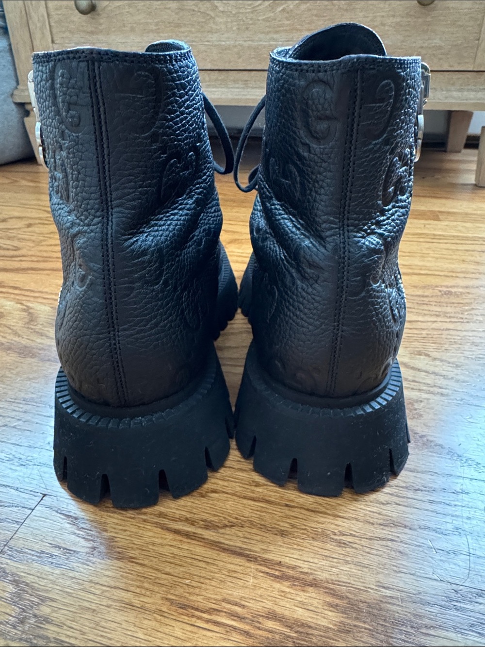 GUCCI women’s combat boots - size 39 - Picture 4 of 7